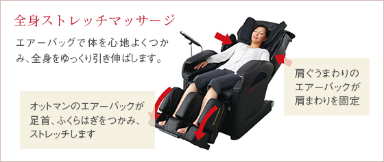 全身ストレッチマッサージ